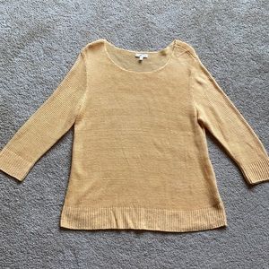 Eileen Fisher 100% linen knitted top